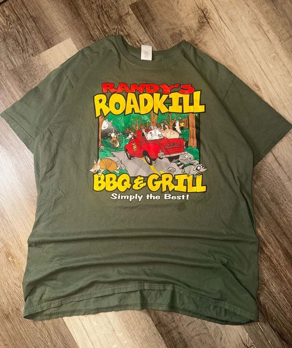 Gildan Randy's Roadkill BBQ & Grill Graphic T-Shirt Size XL